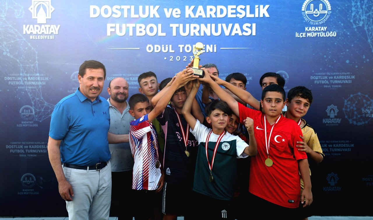 Karatay yaz kuran kursları arası dostluk ve kardeşlik futbol turnuvası sona erdi