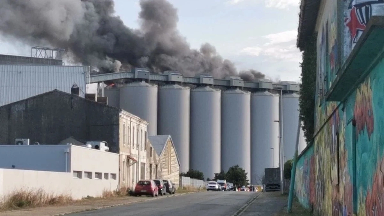 fransa silo yangın
