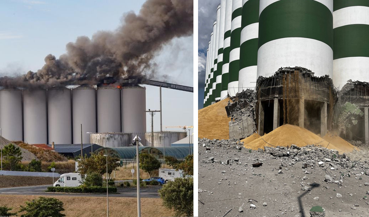 Fransa’da tahıl silolarında yangın. Tahıl silolarına sabotaj mı var?  Gıda krizi mi geliyor?