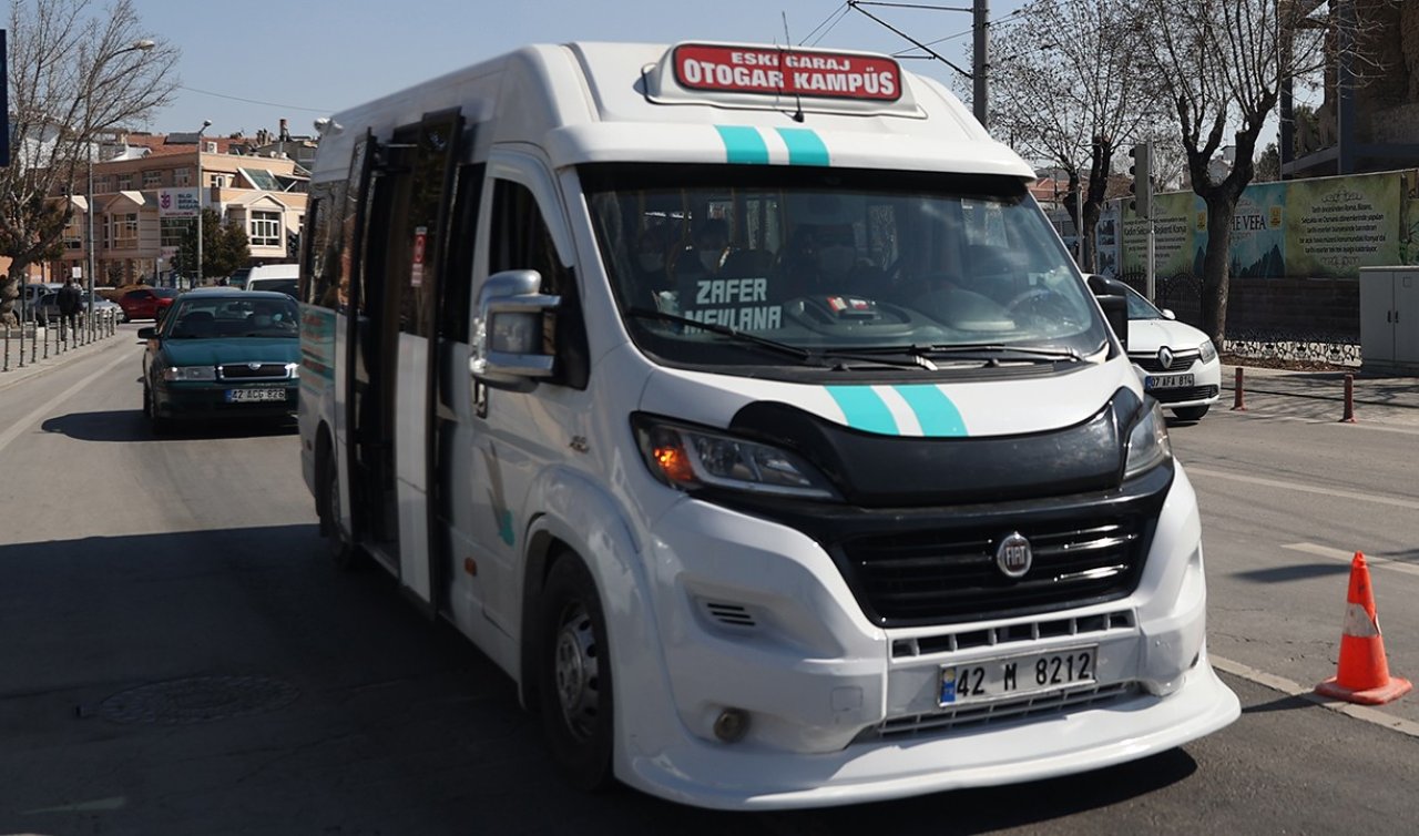  Konya’da dolmuş ücretlerine zam geldi! İşte yeni indi-bindi ücreti
