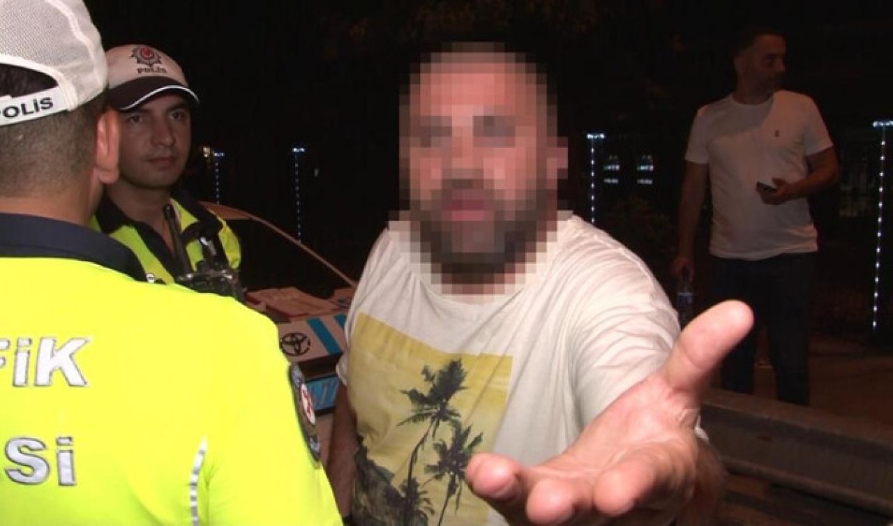  Denetime takılan sürücü habercilere saldırdı!