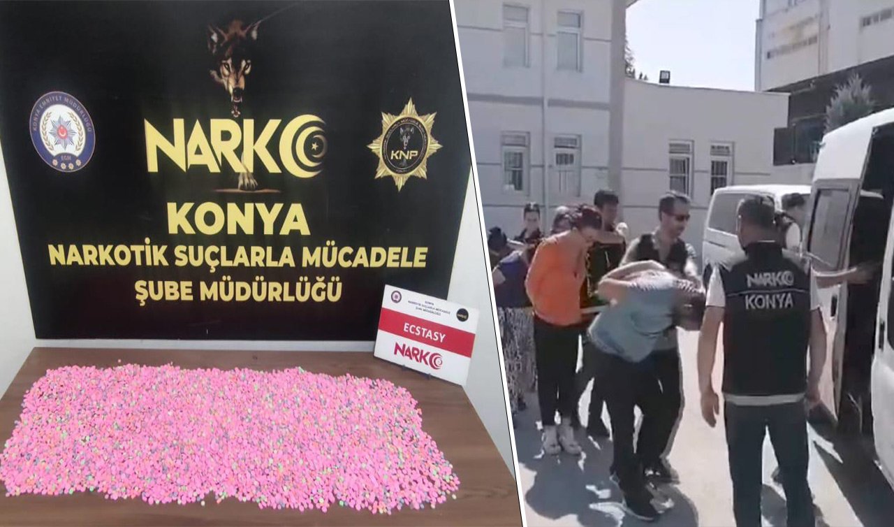 Konya’da uyuşturucu operasyonu! Polisler bulduklarıyla şok oldu 