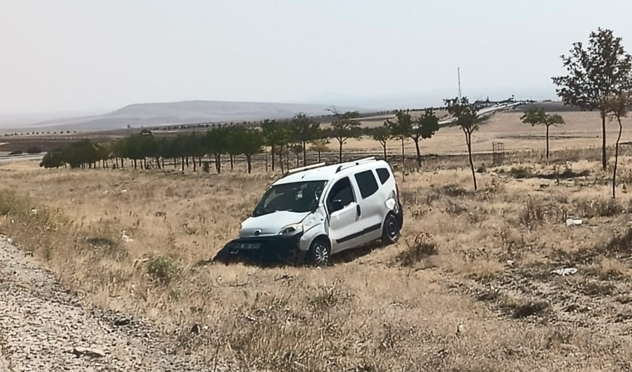 Konya’da kontrolden çıkan araç şarampole takla attı: Sürücü yaralandı