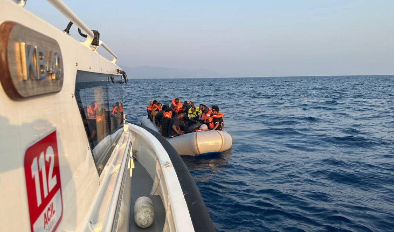 İzmir açıklarında 125 düzensiz göçmen kurtarıldı