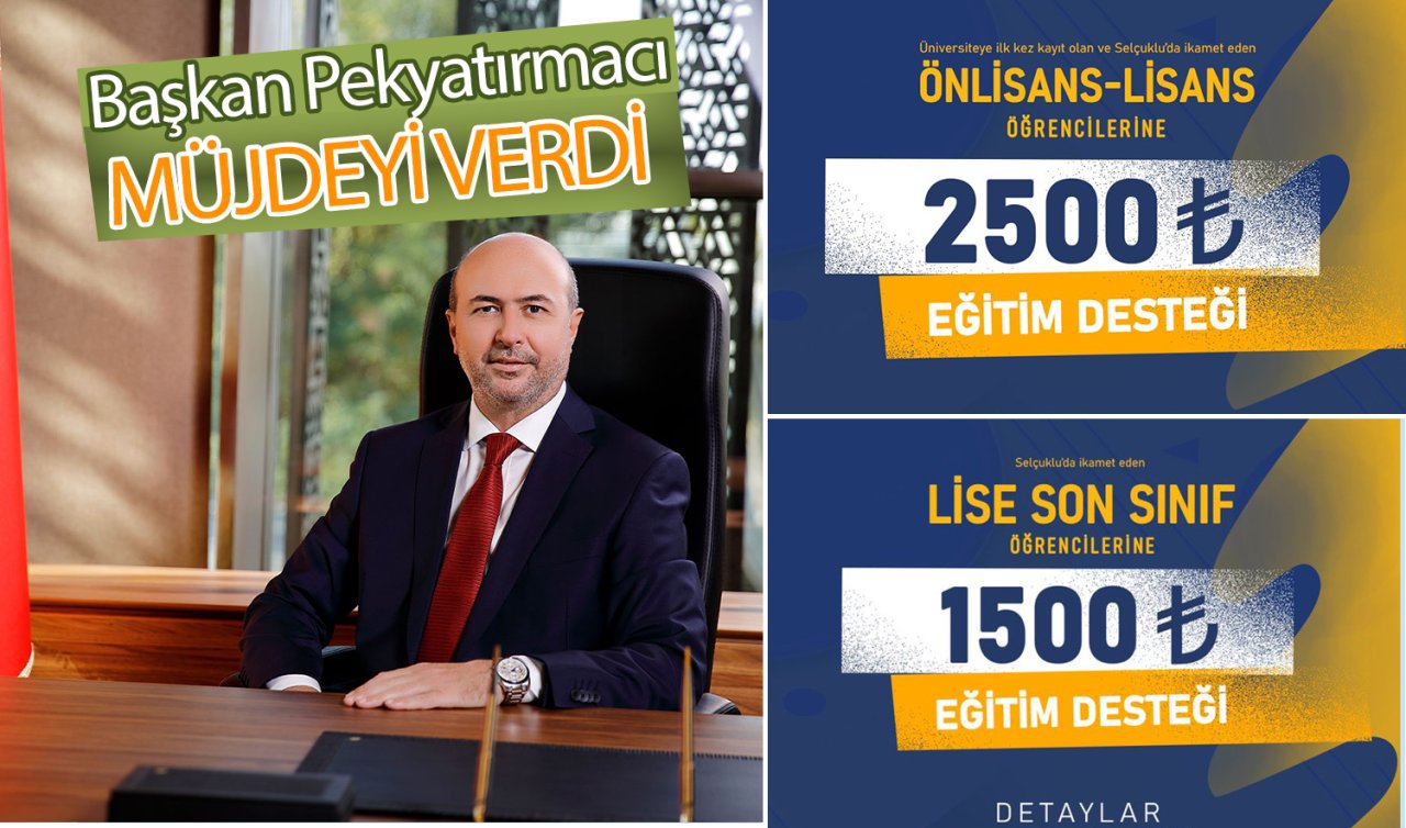 Başkan Pekyatırmacı müjdeyi verdi! Konyalı gençlere eğitim desteği