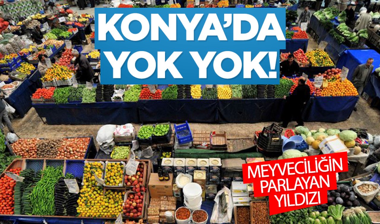 Konya’da yok yok! Meyveciliğin parlayan yıldızı