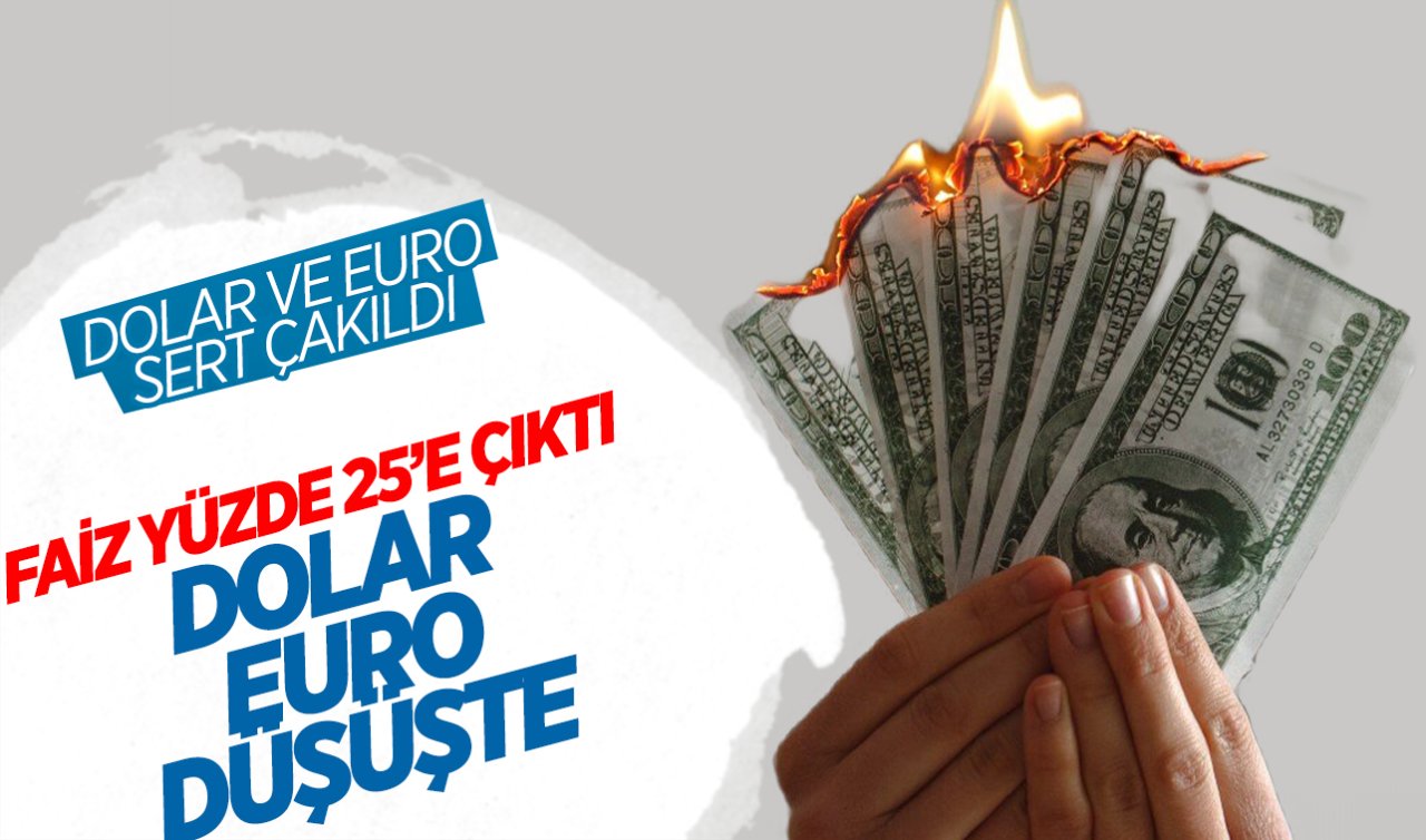 Merkez Bankası’nın faiz kararından sonra dolar ve euro düşüşe geçti!