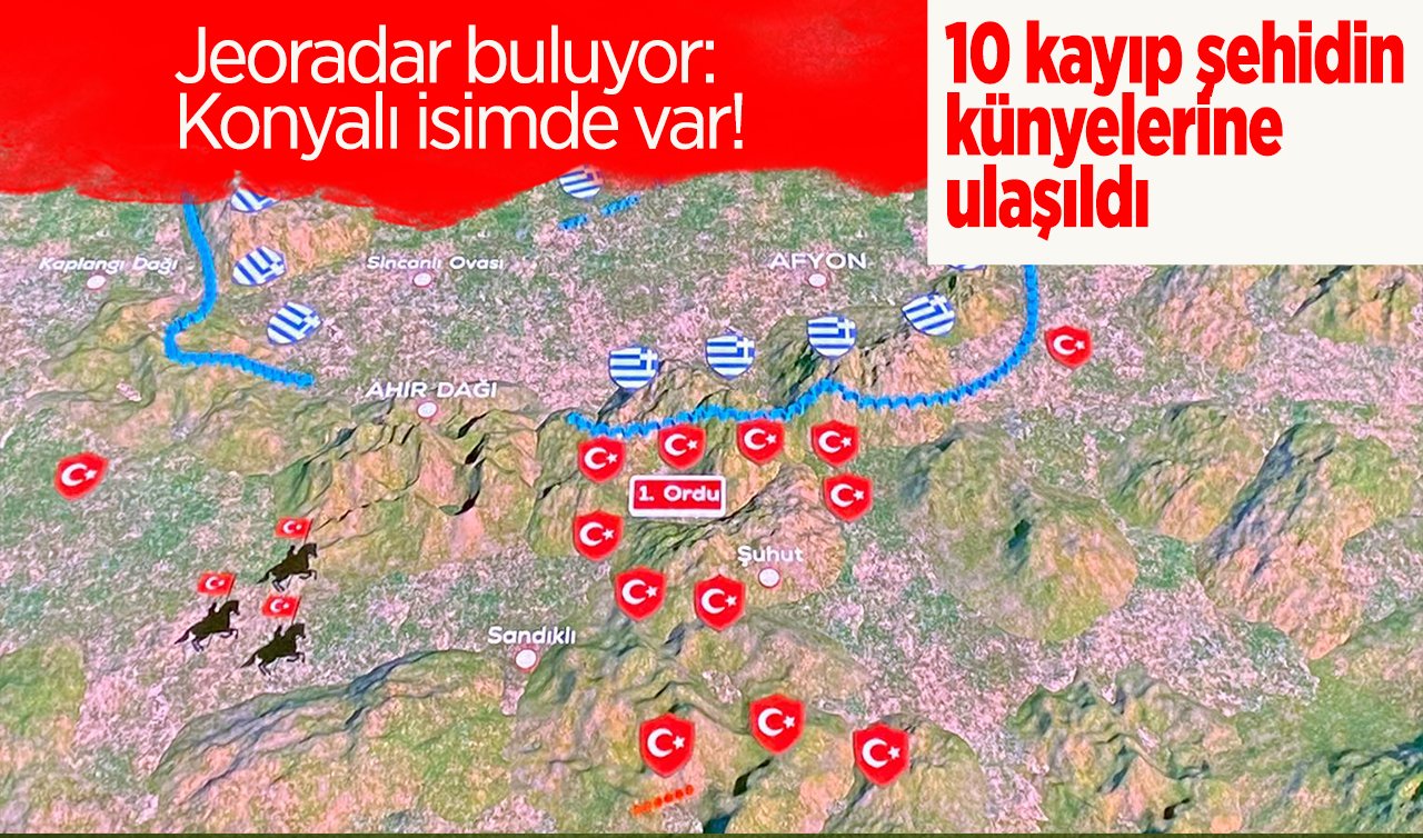 Jeoradar buluyor: Konyalı isimde var!  10 kayıp şehidin künyelerine ulaşıldı