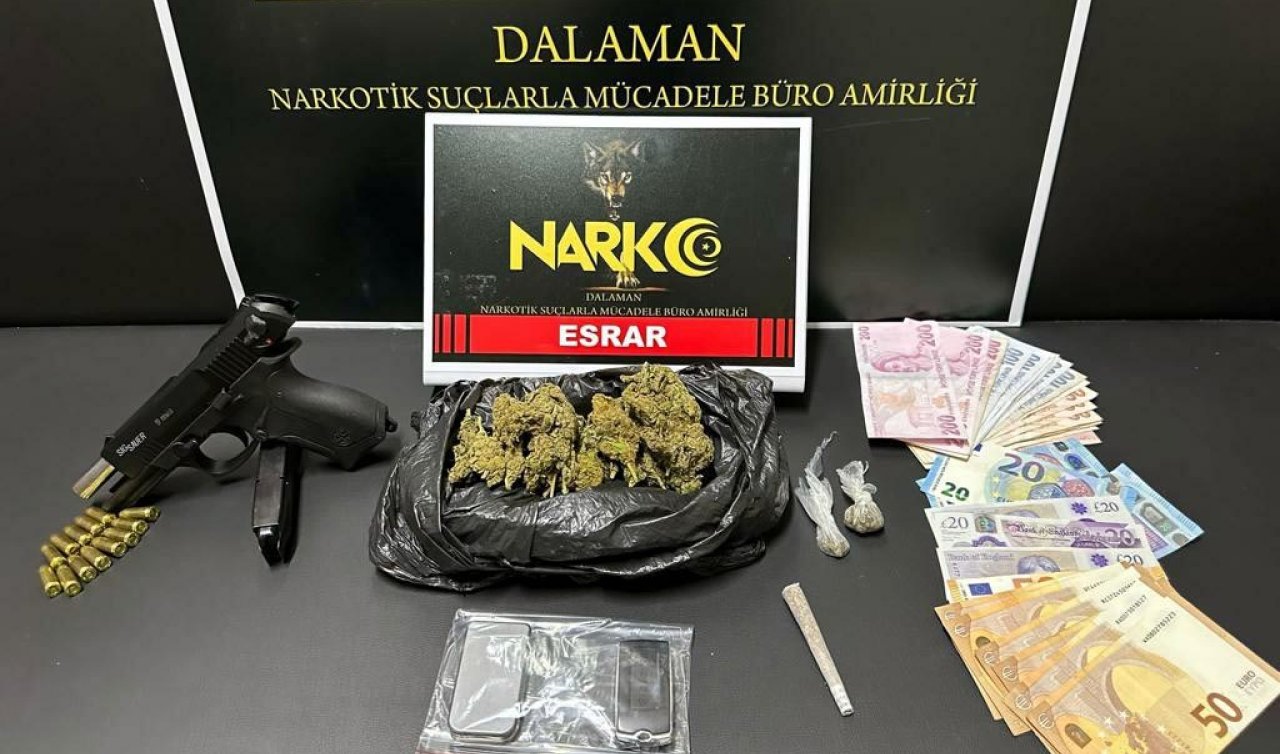 Peynir tenekesinden esrar çıktı! 