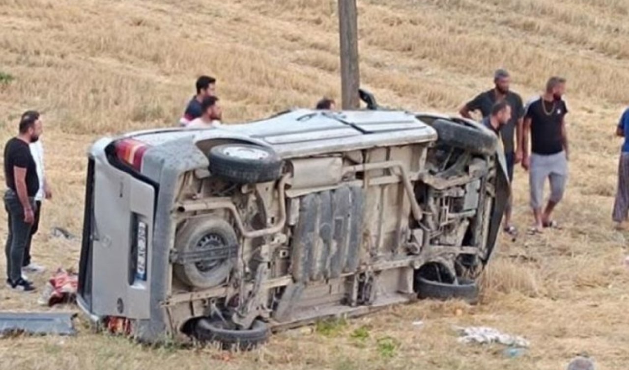  Konya’da düğün yolunda kaza meydana geldi: 1 ölü, 3 yaralı