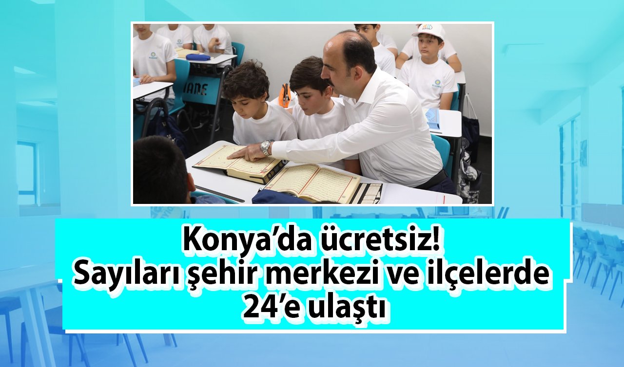 Konya’da ücretsiz! Sayıları şehir merkezi ve ilçelerde 24’e ulaştı