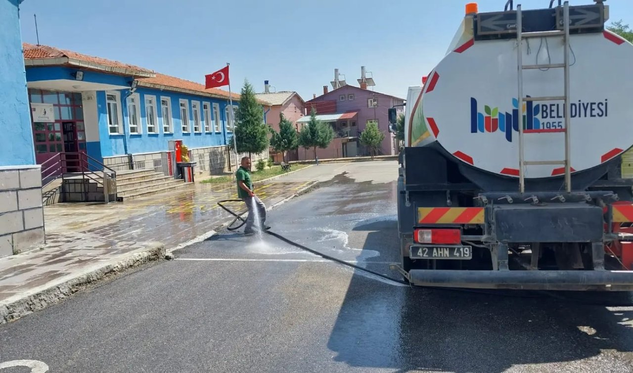  Hüyük’te okullar eğitim öğretimi hazır
