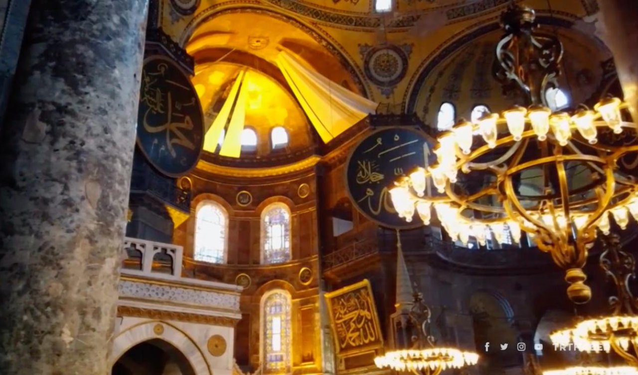 Ayasofya Camii’nde restorasyon çalışmaları başladı