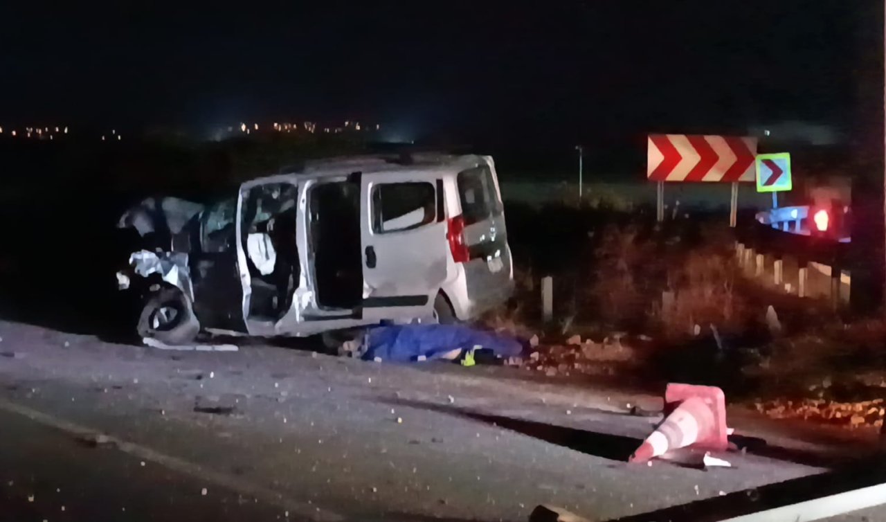 Hafif ticari araç şantiye kulübesine çarptı: 1 ölü 3 yaralı