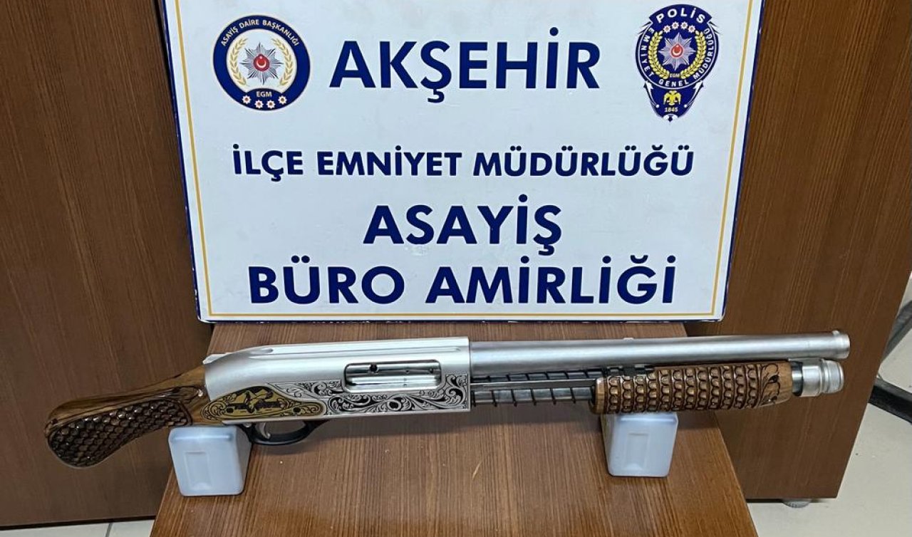 Akşehir’de havaya ateş eden zanlı yakalandı