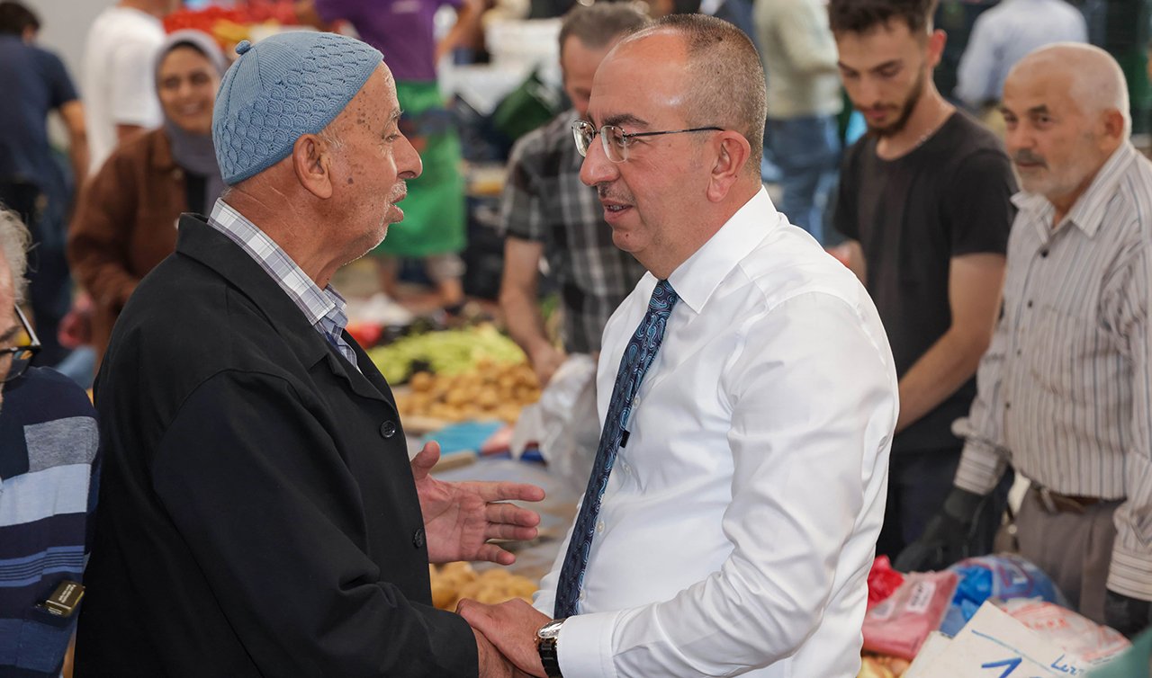 Başkan Kavuş’tan Harmancık Pazar yeri ziyareti 