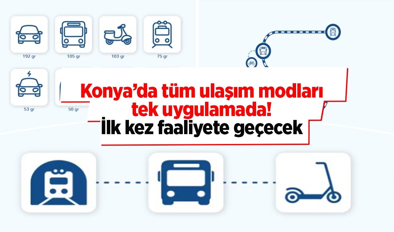 Konya’da tüm ulaşım modları tek uygulamada! İlk kez faaliyete geçecek (TIKLA-ÖĞREN)