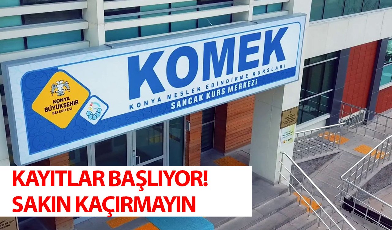 Konya’nın eğitim markası! 571 branş, 1 milyonu aşkın öğrenci| KOMEK kayıtları başlıyor