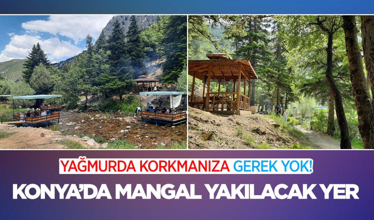 Konya’da Pazar günü ailecek mangal yakılacak yer!