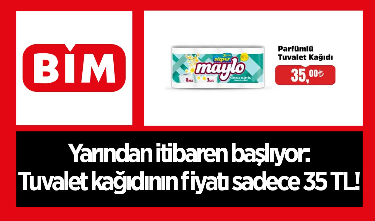 Konya’daki en ucuz fiyatlar! Yarından itibaren başlıyor: Tuvalet kağıdının fiyatı sadece 35 TL! Bim aktüel fırsatlarını duyurdu