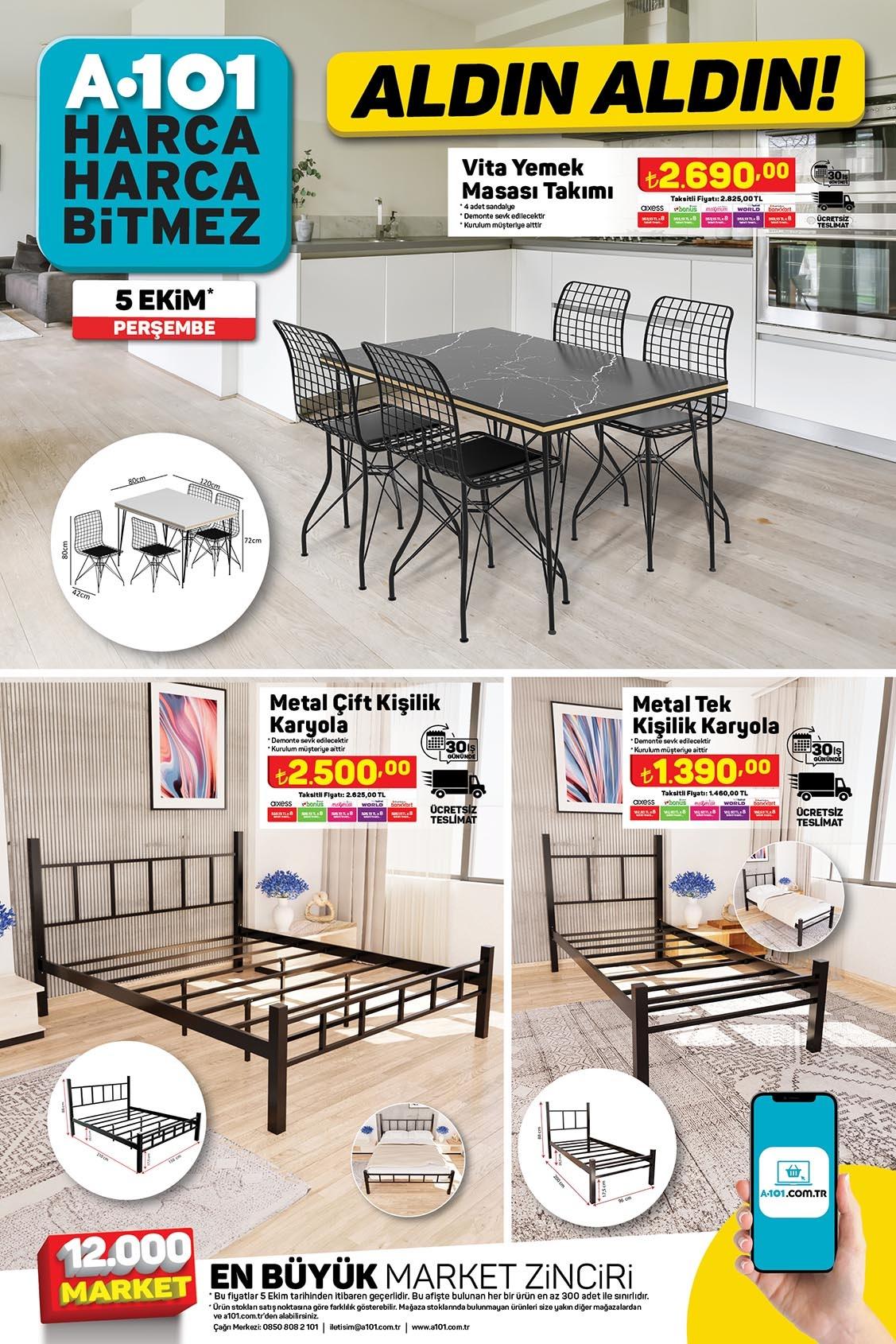 A101 5 Ekim 2023 Aktüel
