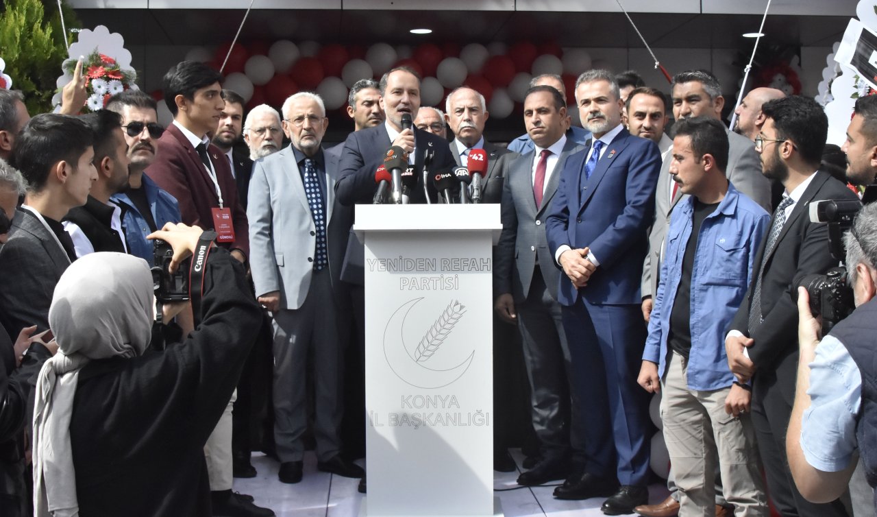 Fatih Erbakan Konya İl Başkanlığı’nın yeni binasının açılış törenine katıldı