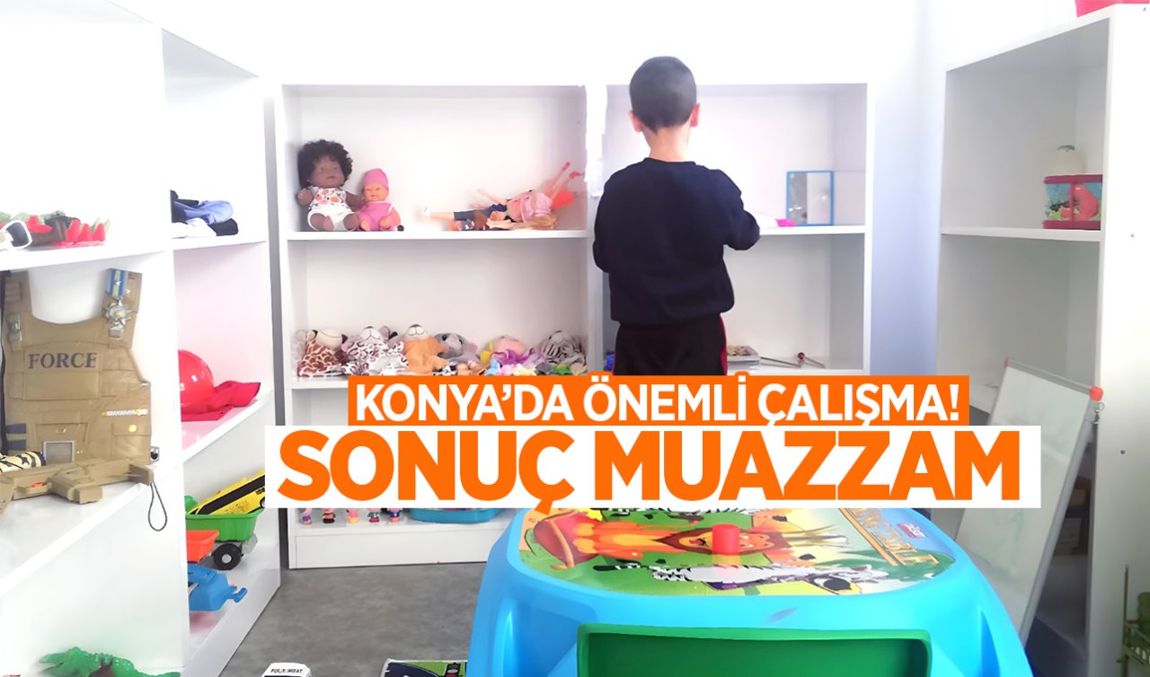 Konya’da önemli çalışma! 57 çocuk 1986 seans oyun oynadı| Sonuç muazzam