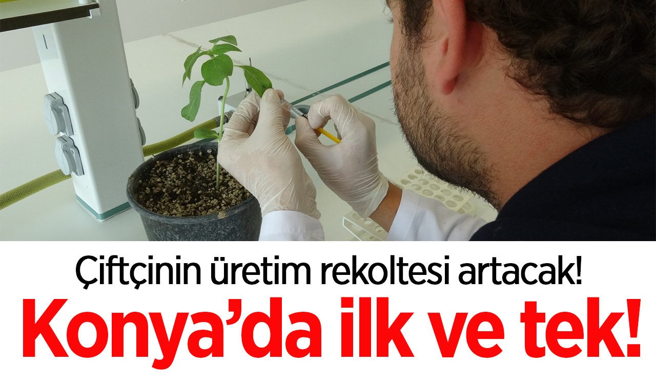 Konya’da ilk ve tek! Çiftçinin üretim rekoltesi artacak!