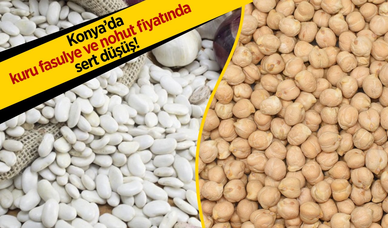 Konya’da kuru fasulye ve nohut fiyatında sert düşüş! Arpa, buğday, mısır, kuru fasulye, nohut, güncel fiyatlar