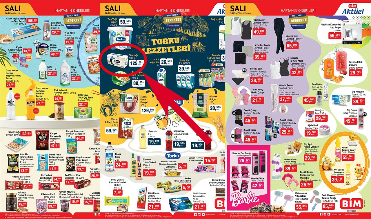 Konya’da yarından itibaren başlıyor! Bim’den aktüel indirim fırsatları duyuruldu: Torku tereyağının fiyatı 125 TL’ye düşüyor!