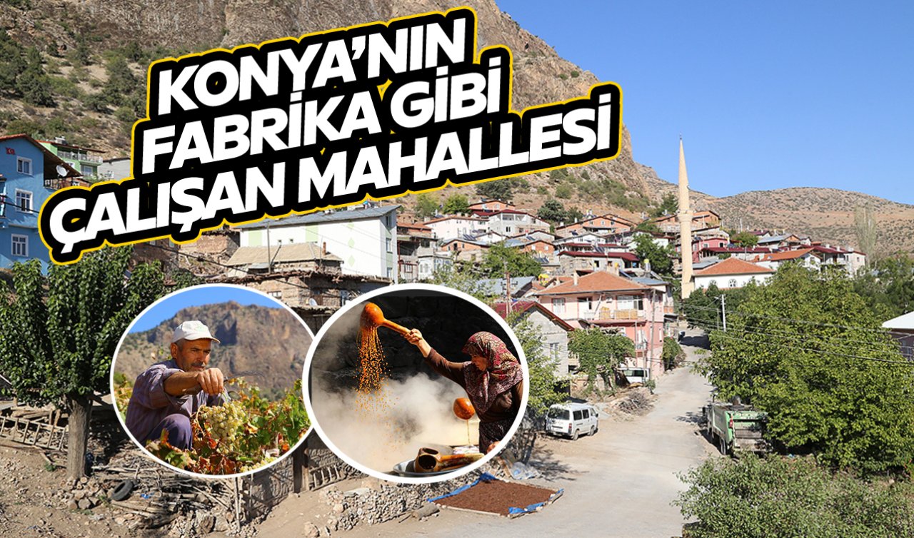 Sadece 120 ev var! Konya’nın fabrika gibi çalışan mahallesi