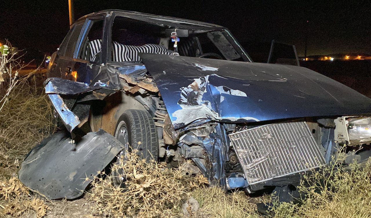Otomobille çarpışan motosikletli kurye öldü