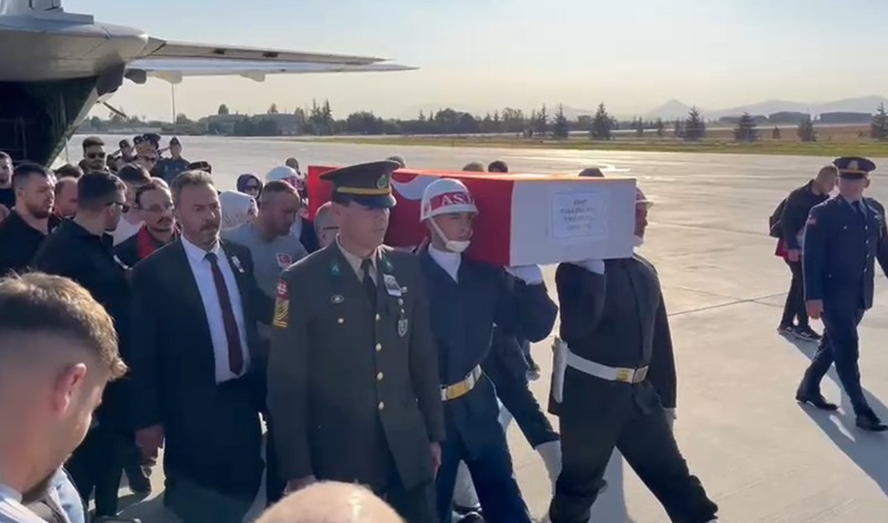 Şehit Astsubay Musa Esat Kaya’nın naaşı Konya’ya getirildi