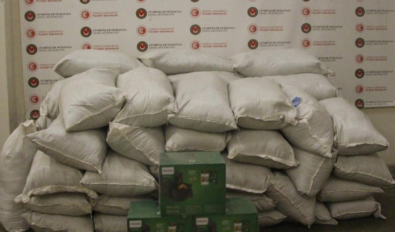 887 kilo “damiana çayı’’ ele geçirildi