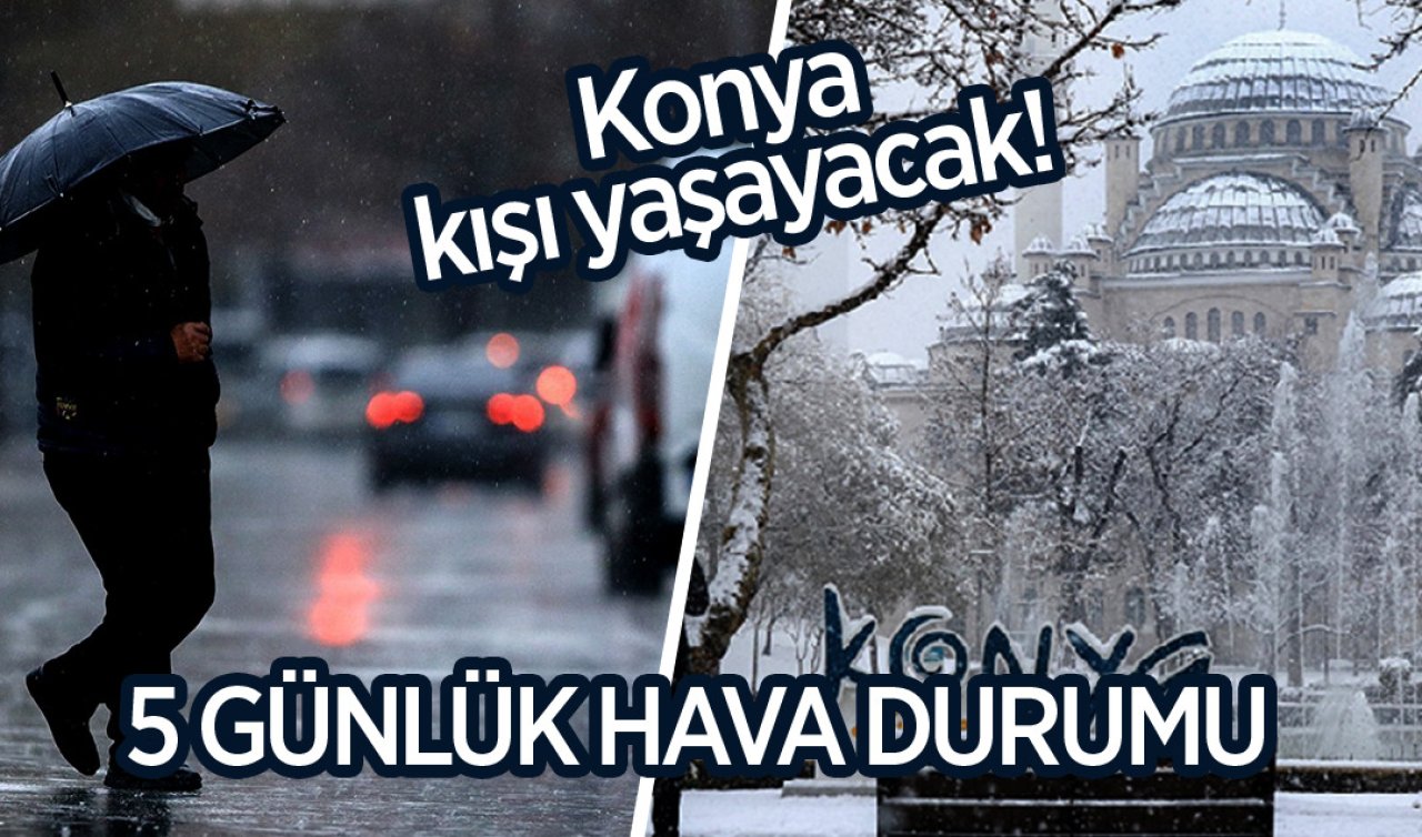 Konya’ya yağmur geri geliyor! Pazar günü bu saatlere dikkat!