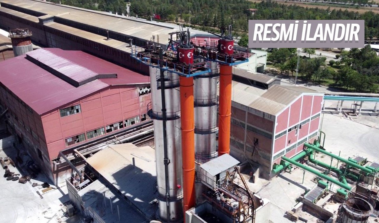 Ilgın Şeker Fabrikası 4 personel alacak