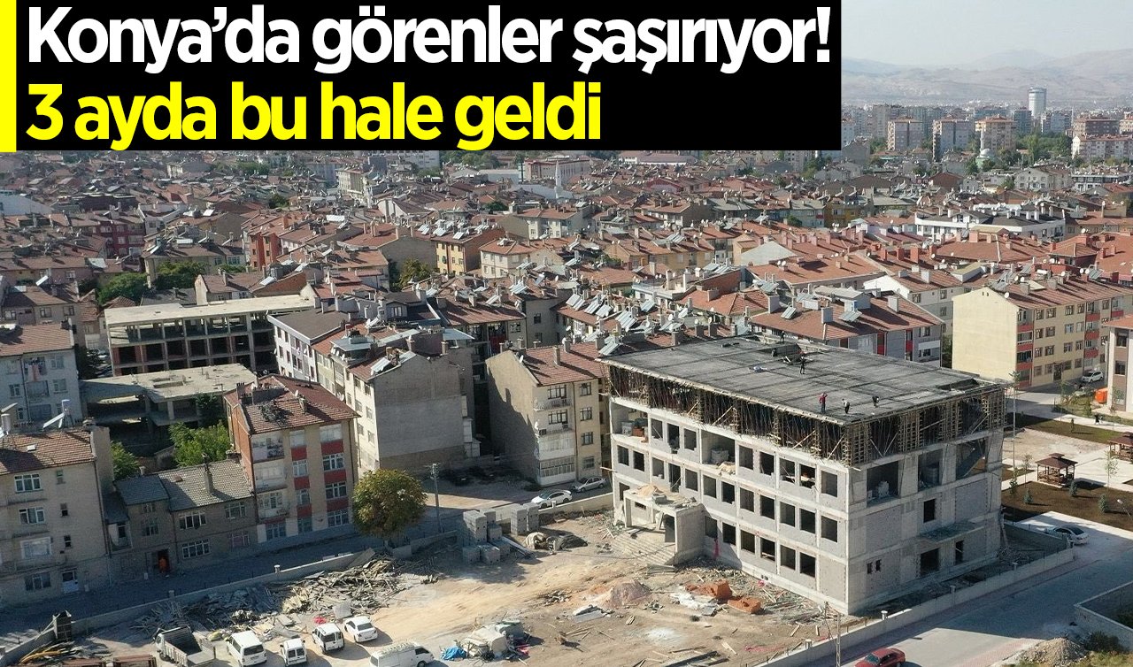 Konya’da görenler şaşırıyor! 3 ayda bu hale geldi