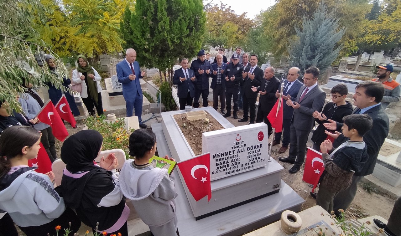 Kulu’da şehit kabirleri ziyaret edildi