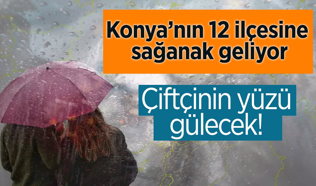 Çiftçinin yüzü gülecek! Konya’nın 12 ilçesine sağanak geliyor