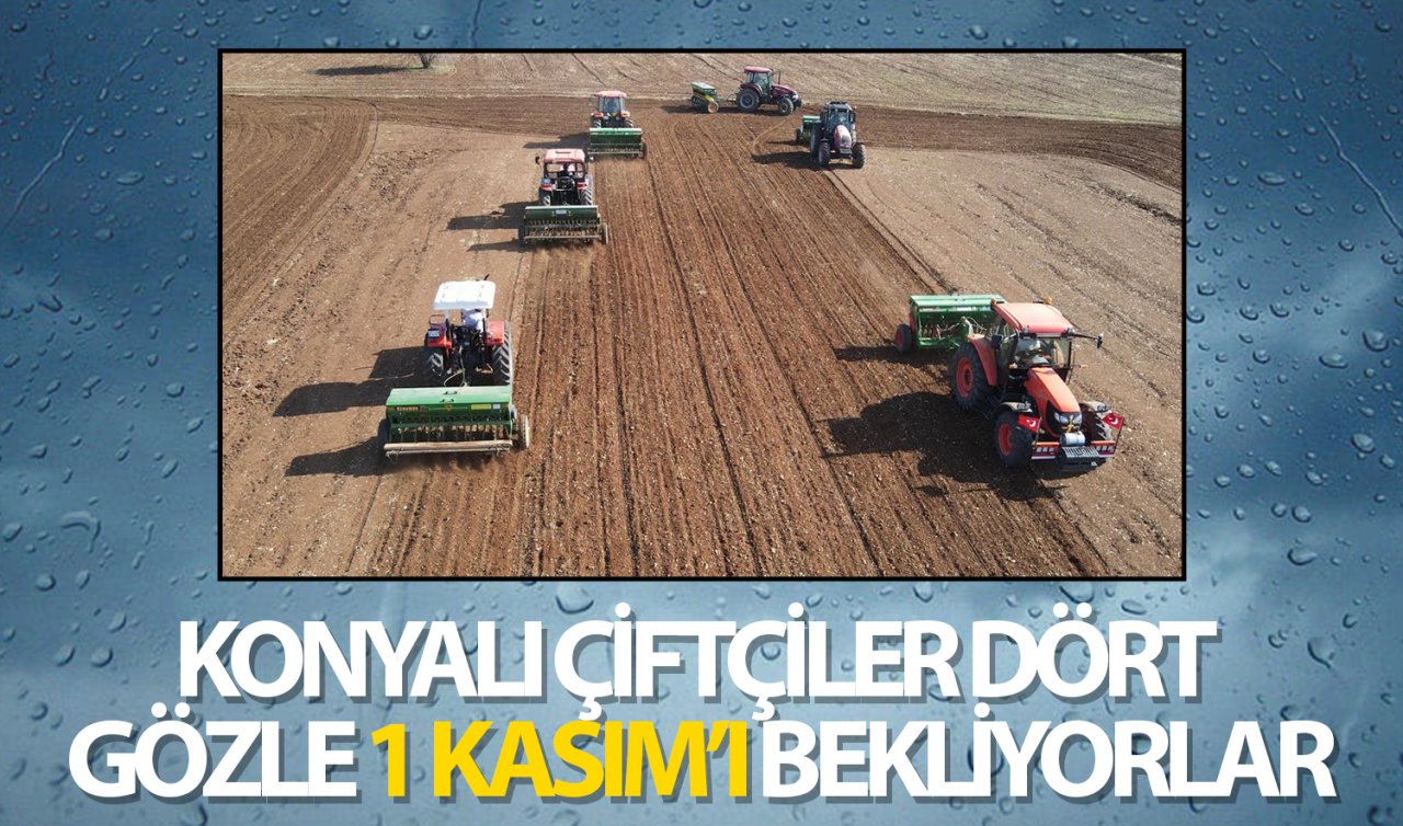 Konya’da mutlu haberi alan çiftçiler tarlayı ekmeye başladı!