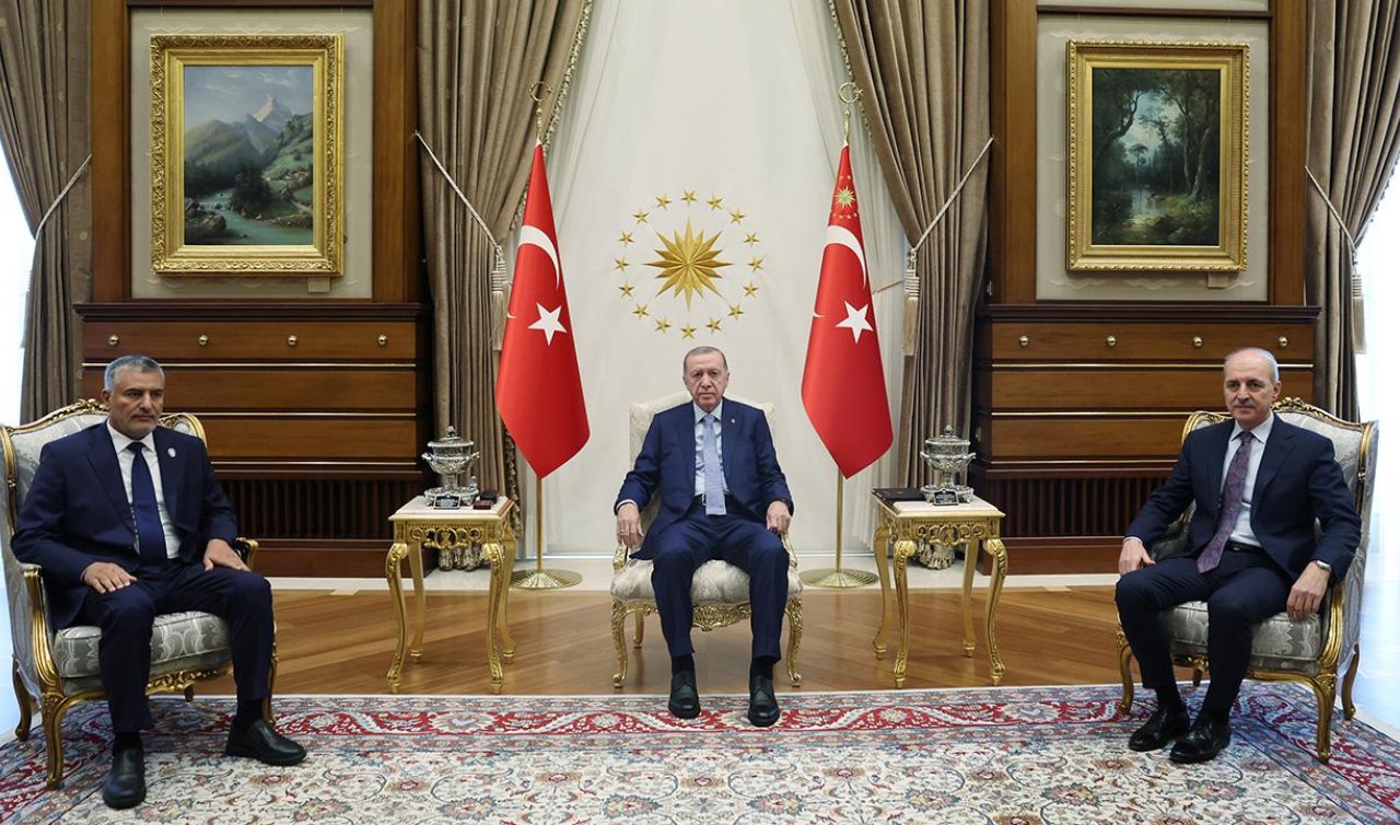 Cumhurbaşkanı Erdoğan Libya Devlet Yüksek Konseyi Başkanı Tekale ile görüştü