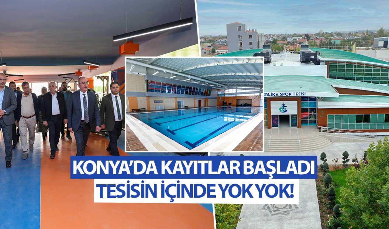 Konya’da kadın ve erkekler için iki ayrı havuzu var! Tesisin içinde yok yok