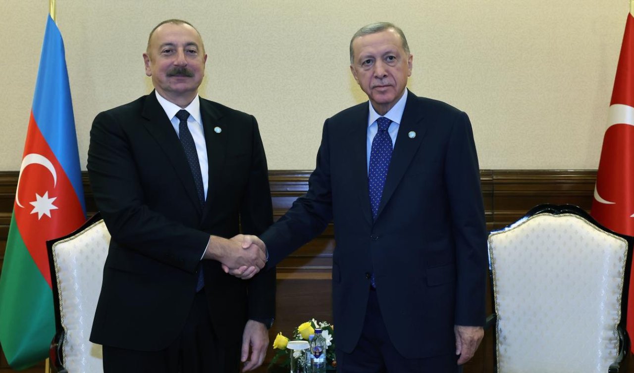 Cumhurbaşkanı Erdoğan Aliyev ile bir araya geldi