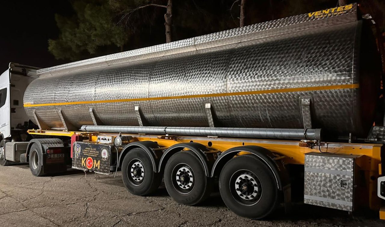 63 ton 920 litre kaçak akaryakıt ele geçirildi