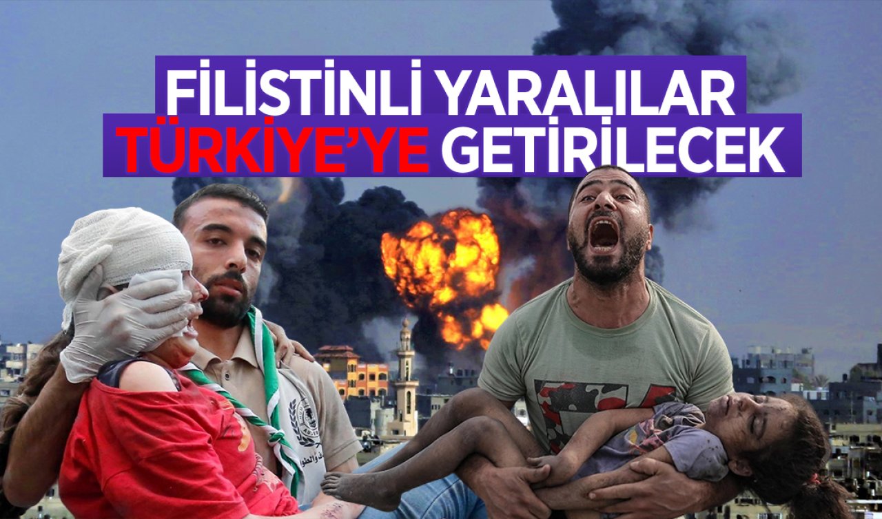 Filistinli yaralılar Türkiye’ye getirilecek