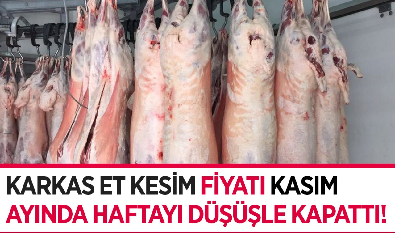 Karkas et kesim fiyatı belli oldu! Geçen aya oranla fiyatı yüzde 4 düştü