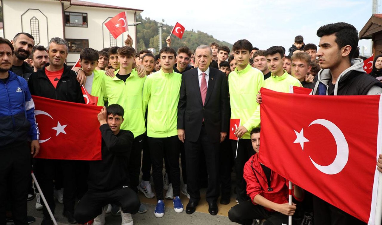 Cumhurbaşkanı Recep Tayyip Erdoğan Rize’de