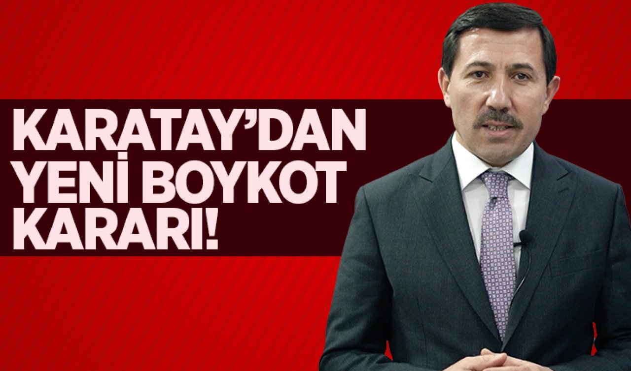 Karatay Belediyesi’nden yeni boykot kararı!