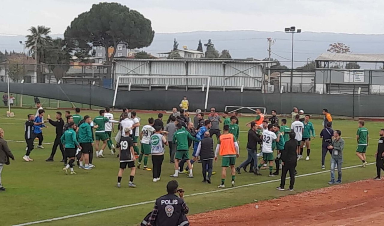 Bölgesel Amatör Lig maçında kavga!
