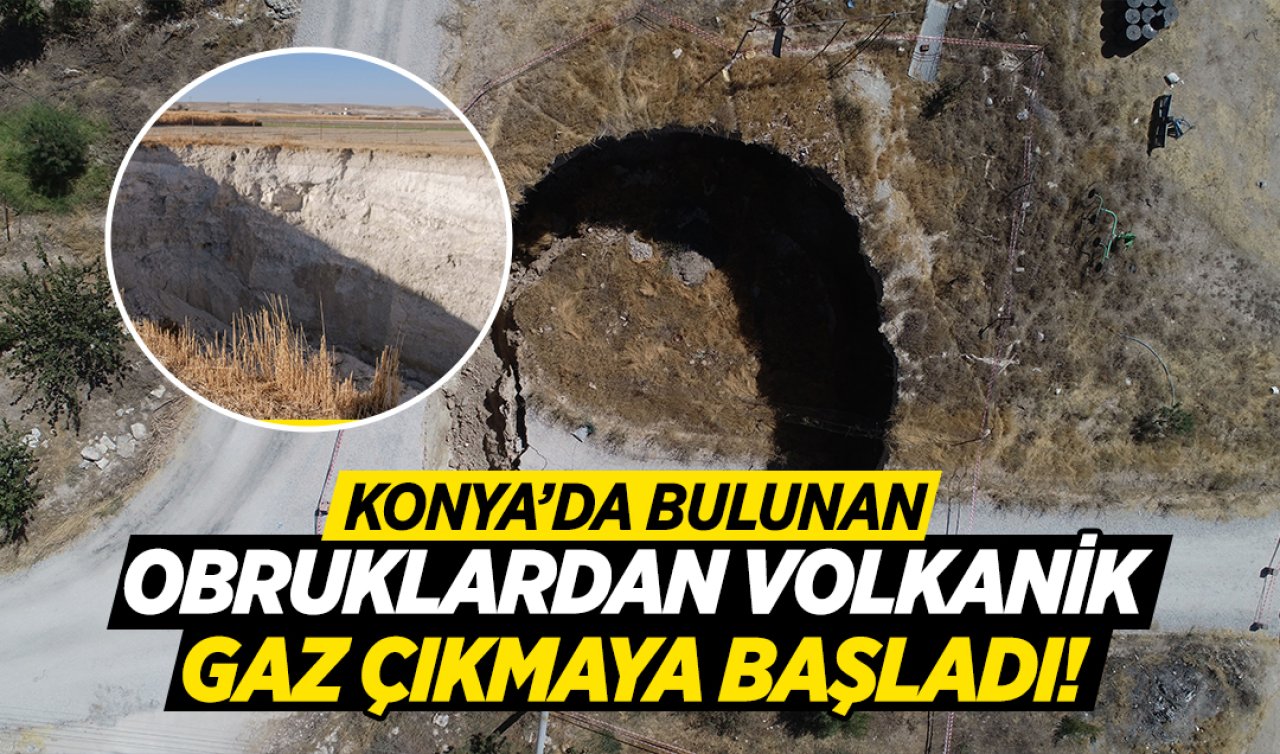 Konya’da mahalle sakinleri panik içinde! Gaz çıkışından sonra çökmeler başladı